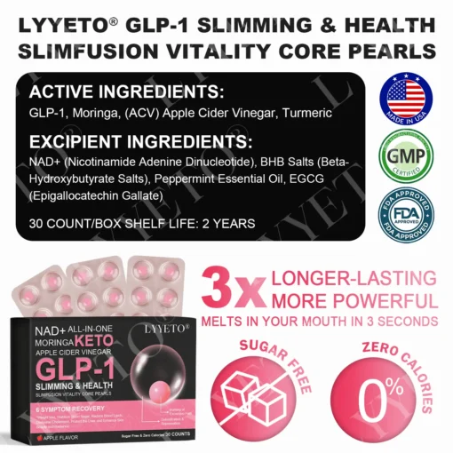 Lyyeto® GLP-1 Slimming & Health SlimFusion Vitality Core Pearls