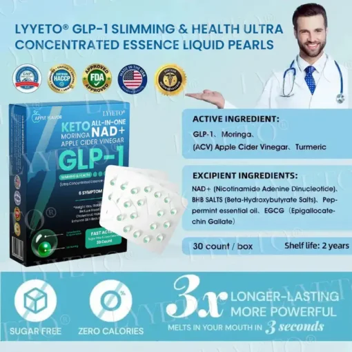 Lyyeto® GLP-1 Slimming & Youthful Ultra Concentrated Essence Liquid Pearls