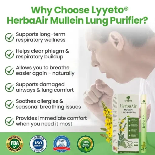 Lyyeto® HerbaAir Mullein Lung Purifier